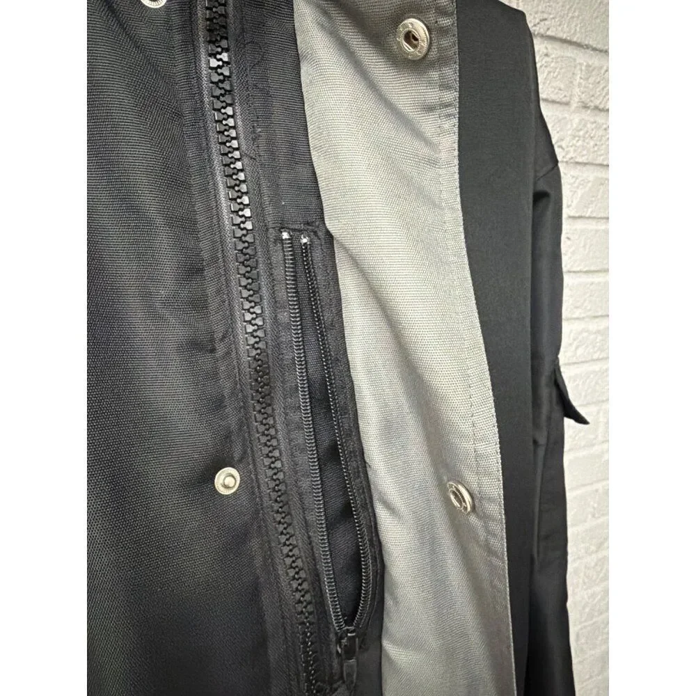 US Basic Men’s Black Hooded Utility Parka Jacket Size XL